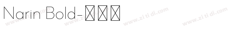 Narin Bold字体转换